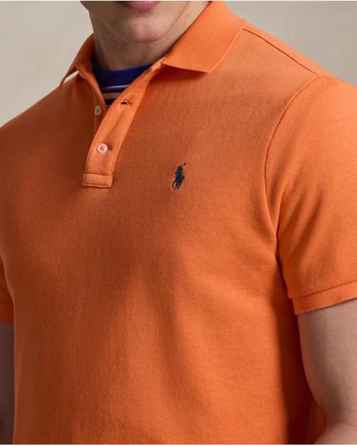 Polo Ralph Lauren Orange French Terry Polo Shirt for men
