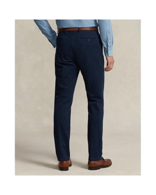 Polo Ralph Lauren Blue Garment-dyed Stretch Chino Suit Trouser for men