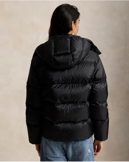 Polo Ralph Lauren Black Mid-Weight Down Puffer Jacket