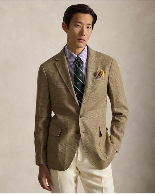 Polo Ralph Lauren Brown Polo Modern Fit Glen Plaid Blazer for men