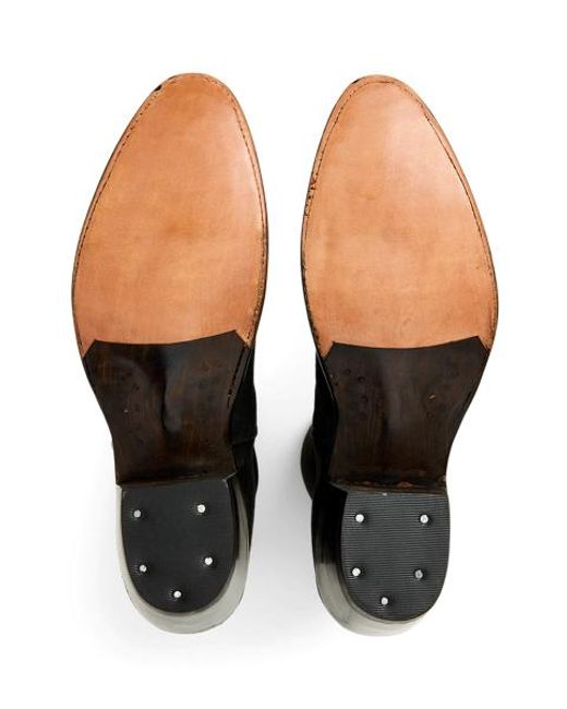 RRL Black Chelsea Plainview Suede Boot
