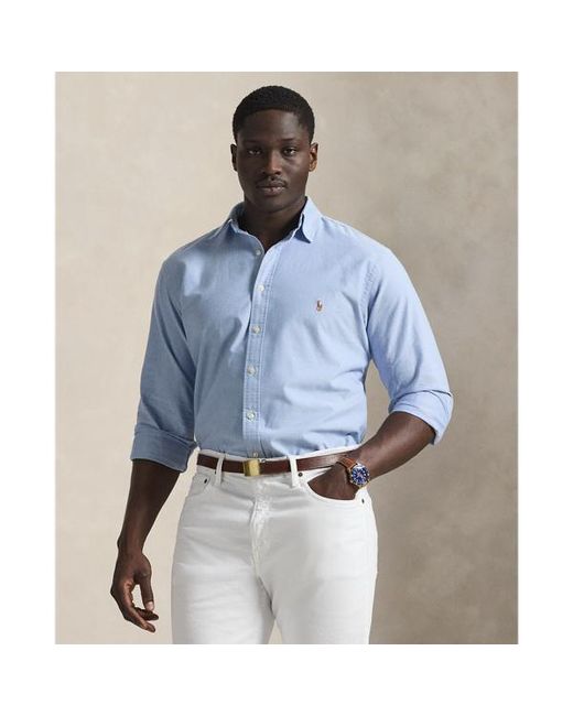 Taglie Plus - L'iconica camicia Oxford di Polo Ralph Lauren in Blue da Uomo