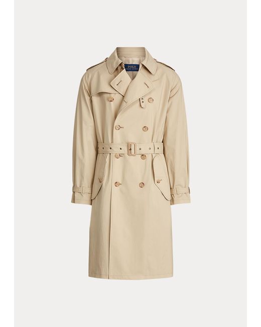 Polo Ralph Lauren Natural Stretch Cotton Trench Coat for men