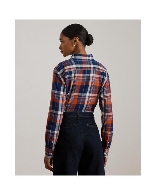 Ralph Lauren Blue Ralph Lauren Plaid Cotton Twill Shirt