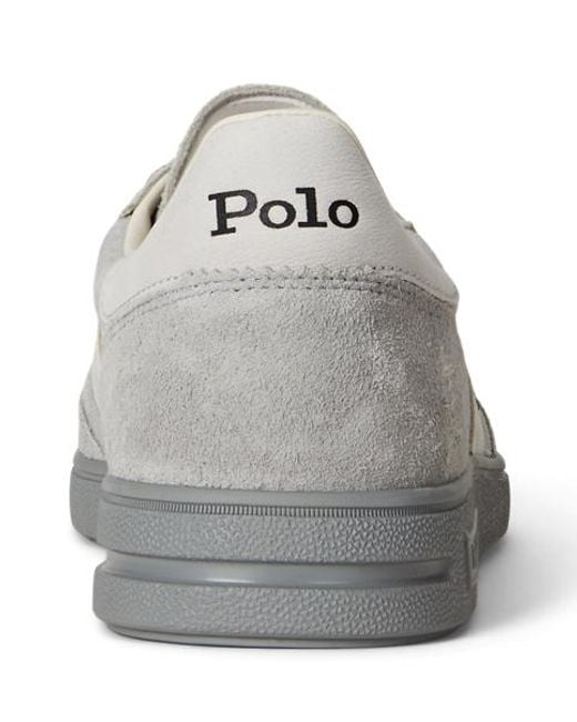 Polo Ralph Lauren Bedford Suède Sneaker in het Gray voor heren
