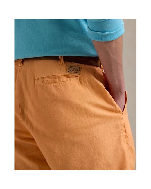 Short in lino e cotone Classic-Fit di Polo Ralph Lauren in Blue da Uomo