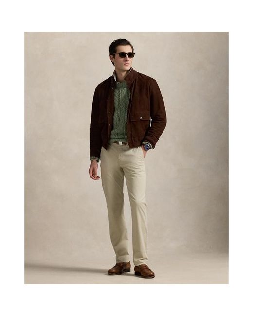 Pantaloni Bedford stretch Straight-Fit di Polo Ralph Lauren in Natural da Uomo