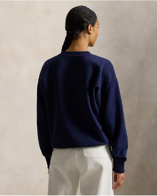 Polo Ralph Lauren Blue Vintage Fit Flag Fleece Sweatshirt for men