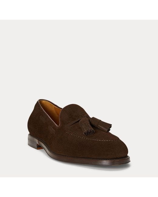 Polo Ralph Lauren Brown Maestra Tassel Suede Loafer for men
