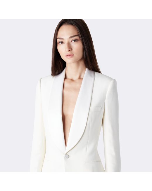 Ralph Lauren Sawyer Silk Tuxedo Jacket Lyst