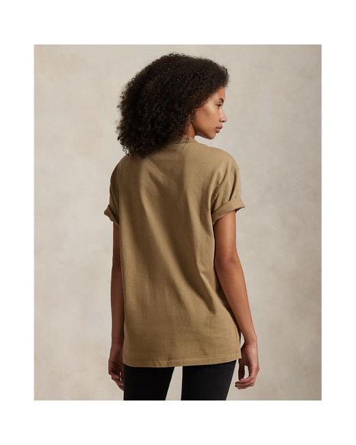 Polo Ralph Lauren Classic Fit Polo Sport Pocket T shirt in Natural for Men Lyst UK