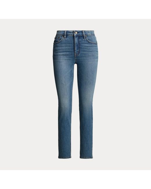 Ralph Lauren Blue High-Rise Straight Ankle Jean