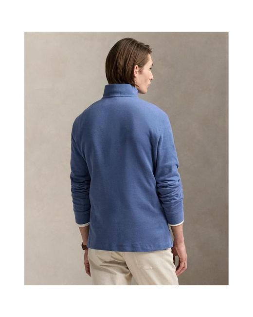 Pullover a coste con cerniera di Polo Ralph Lauren in Blue da Uomo
