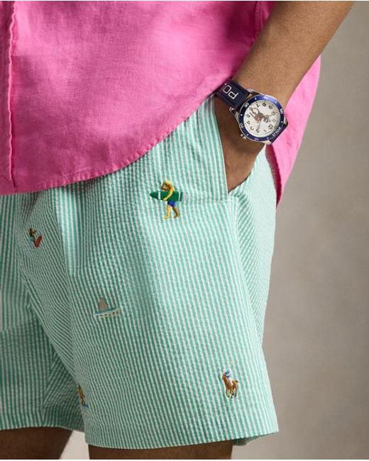 Polo Ralph Lauren Green 14.5 Cm Traveller Swimming Shorts for men