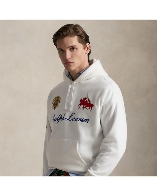 Polo Ralph Lauren Gray Relaxed Fit Heavyweight Fleece Hoodie for men