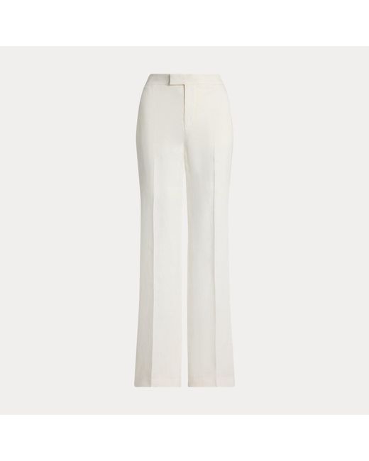 Ralph Lauren White Dean Linen Pant