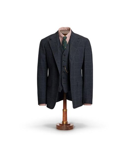 Ralph Lauren Green Checked Suit Jacket for men