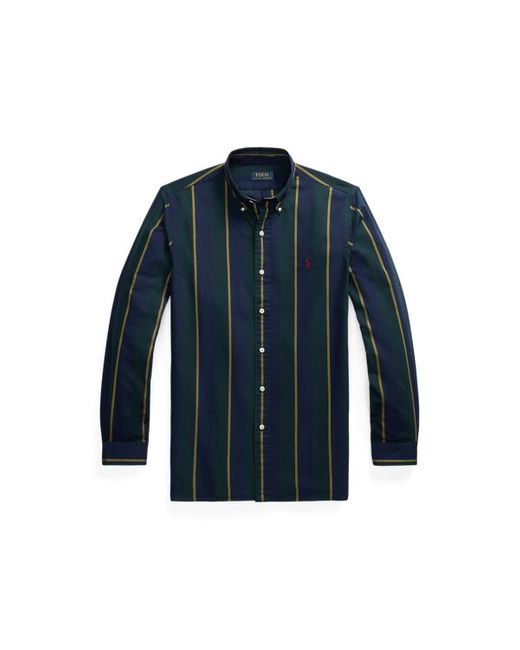Camicia Oxford a righe Classic-Fit di Polo Ralph Lauren in Blue da Uomo