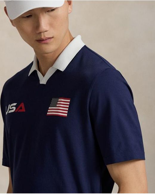 Ralph Lauren U.S. Ryder Cup Performance Polo-Shirt in het Blue voor heren