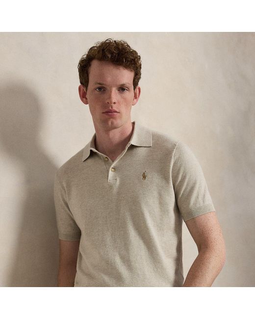 Polo Ralph Lauren Brown Cotton Polo Jumper for men