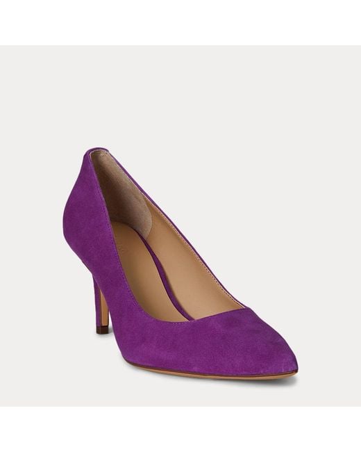 Zapato De Salón De Ante Lanette Ralph Lauren de color Purple