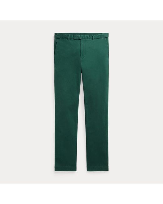 Ralph Lauren Green Jarrett Slim Fit Sateen Trouser for men
