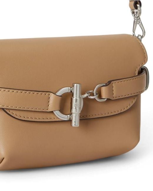 Ralph Lauren Natural Leather Small Blaike Crossbody Bag