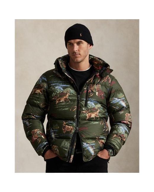 Polo Ralph Lauren Green Ralph Lauren The Gorham Polo Sportsman Down Jacket for men
