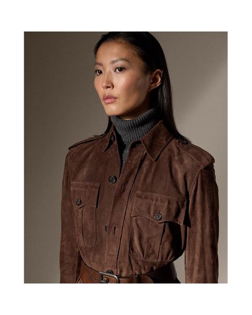 Suede ralph lauren jacket sales