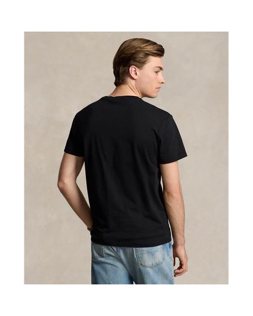 Polo Ralph Lauren Classic-Fit Jersey-T-Shirt mit Logo in Black für Herren