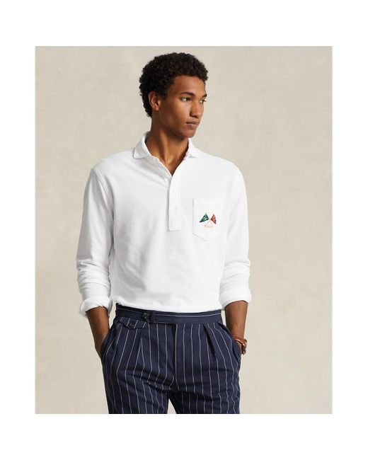 Polo Ralph Lauren Maritimes Standard-Fit Piqué-Poloshirt in White für Herren