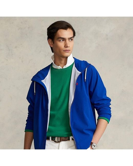 Polo Ralph Lauren Packable Hooded Jacket in Blue for Men Lyst