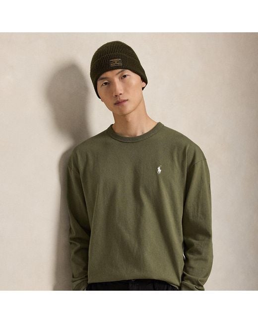 Polo Ralph Lauren Green Relaxed Fit Jersey Long-Sleeve T-Shirt for men