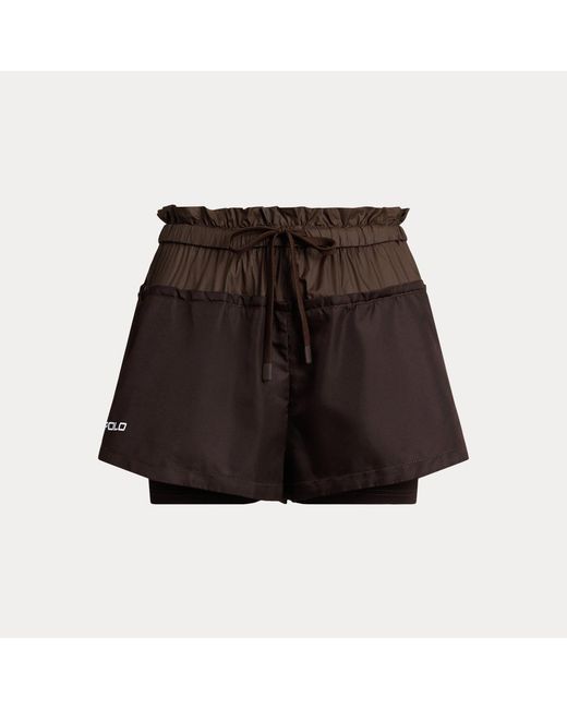 Polo Ralph Lauren Black Layered Drawstring Short