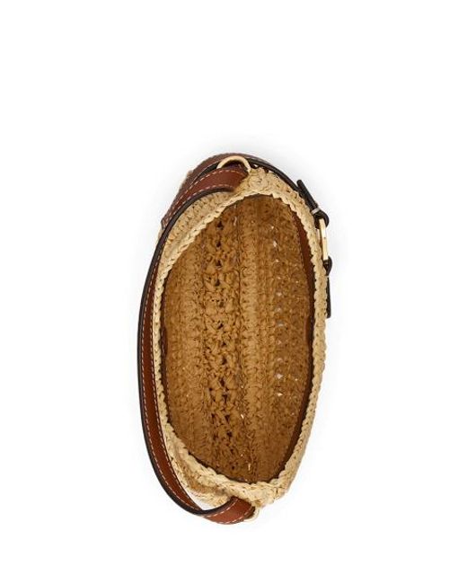 Ralph Lauren Tasha Kleine Crossbodytas Van Stro in het Multicolor