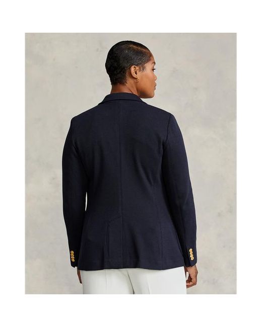 Blazer in jacquard a maglia doppia di Polo Ralph Lauren in Blue