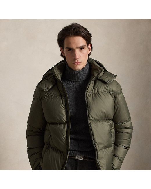 Ralph Lauren Brown The Decker Matte Down Jacket for men