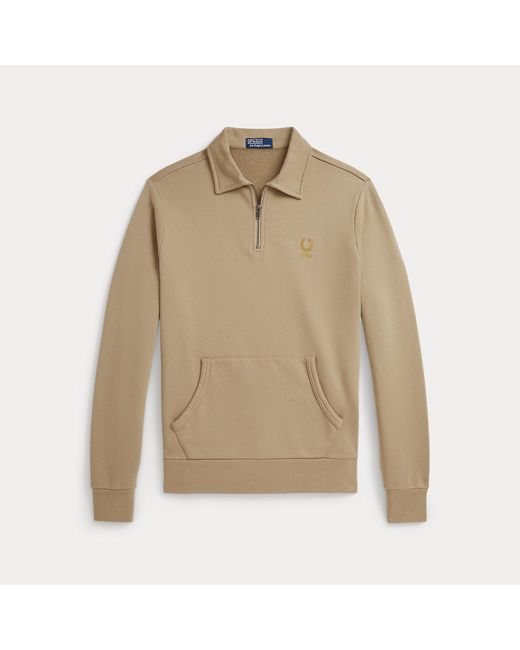 Polo Ralph Lauren Natural Collared Loopback Cotton Sweatshirt for men