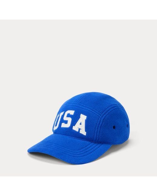 Polo Ralph Lauren Blue Flag Fleece Cap for men