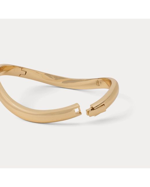 Ralph Lauren Metallic Plated Brass Hinge Bangle