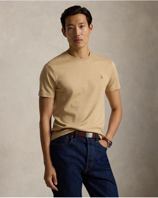 Polo Ralph Lauren Natural Custom Slim Fit Soft Cotton T-Shirt for men