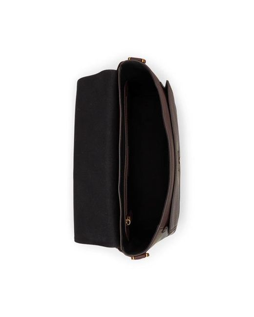 Borsa da postino in pelle martellata di Polo Ralph Lauren in Black da Uomo