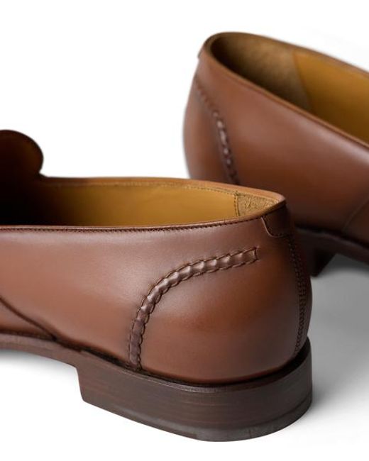 Ralph Lauren Brown Meegan Calfskin Penny Loafer for men