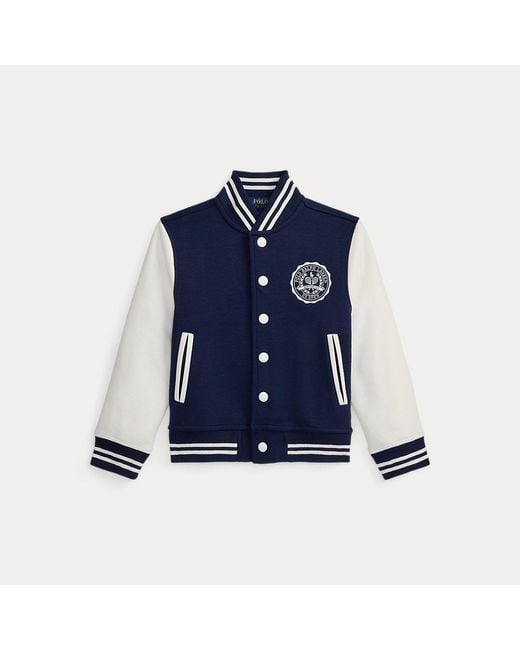 Polo Ralph Lauren Blue Ralph Lauren Boy's Us Open Crest Double-Knit Jacket for men