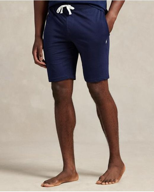 Polo Ralph Lauren Blue Cotton Jersey Sleep Short for men
