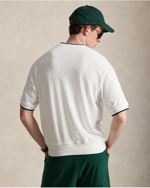 Polo Ralph Lauren Gray Relaxed Terry Short-Sleeve Sweatshirt for men