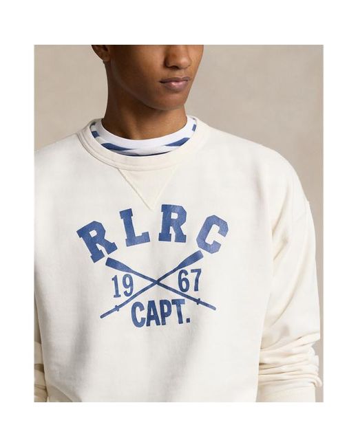 Ralph Lauren Vintage Fit Fleece Graphic Sweatshirt in White for Men Lyst UK