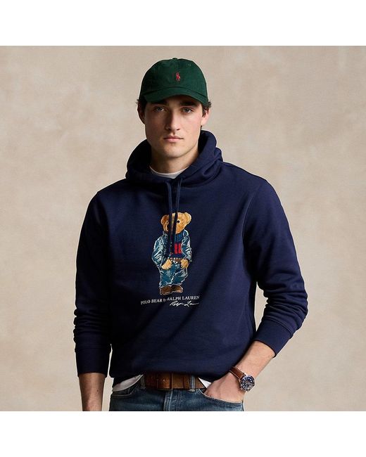 Navy blue polo bear hoodie hot sale