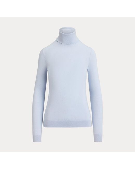 Ralph Lauren Blue Roll Neck Jumper