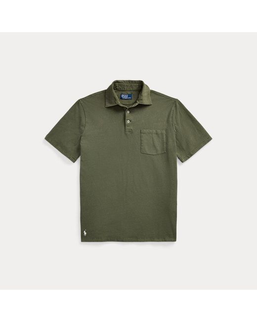 Polo Ralph Lauren Green Classic Fit Cotton-linen Polo Shirt for men